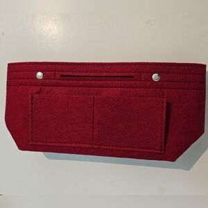 New Bag Organizer Red Felt